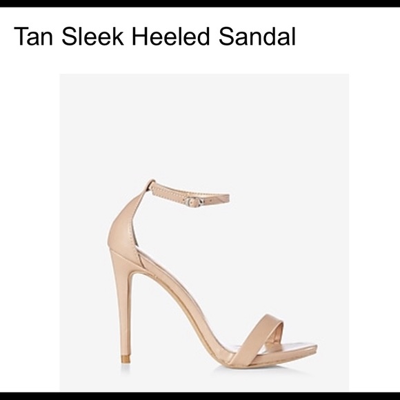 Express Tan Heel Sandals. Size 9 - Picture 1 of 5